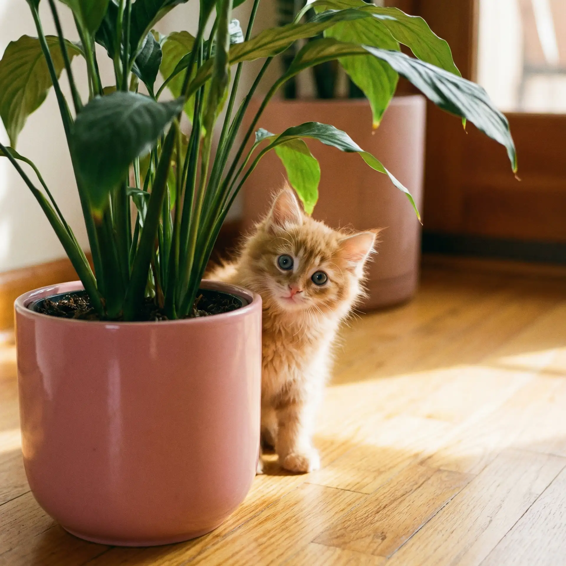 小猫从花盆后探头 - 灰熊丘陵竞技场任务